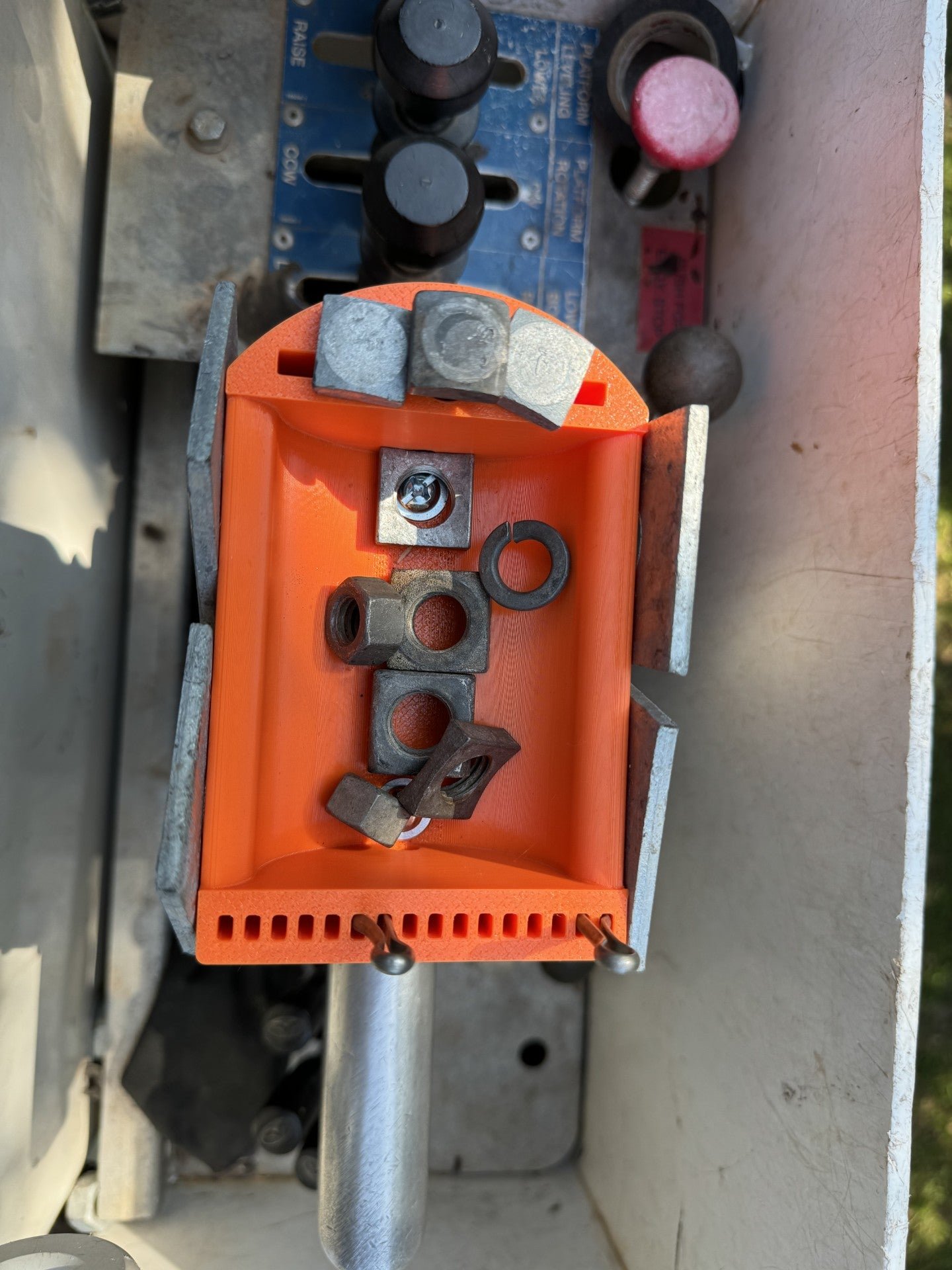 Versalift Control Holder bucket truck organizer tool